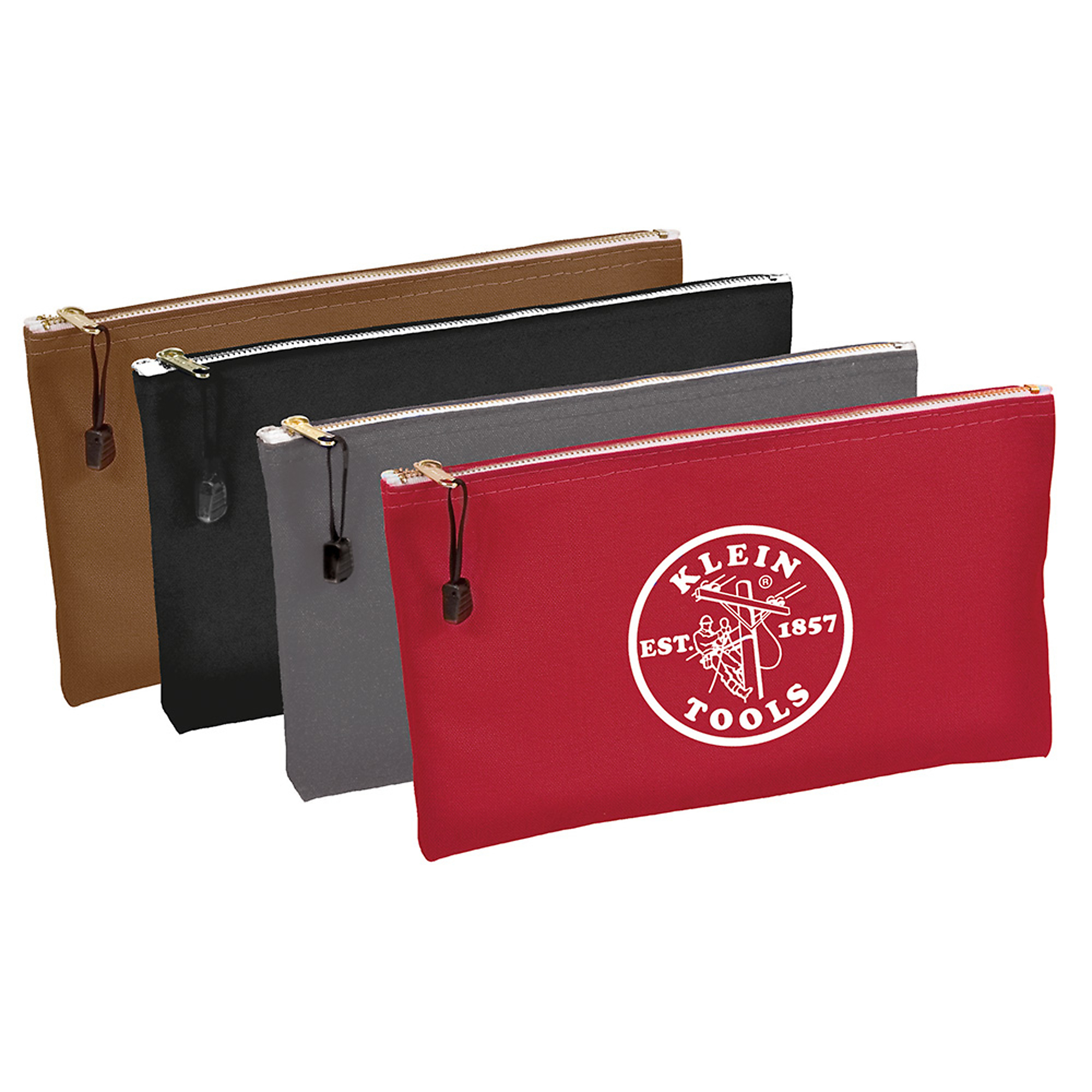 Zipper Bags, Canvas Tool Pouches Brown/Black/Gray/, Model# 5141